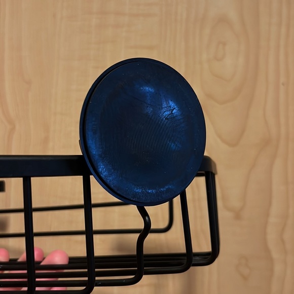 π FREE when Bundled π Shower Shelf: Black metal & suction cups - Picture 4 of 6